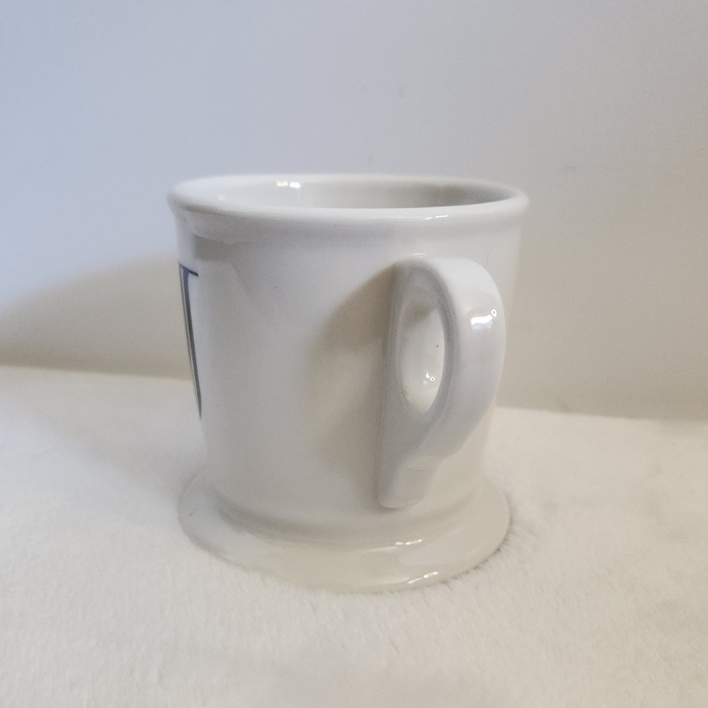 Anthropologie White Black Letter Initial Monogram J Coffee Cup Mug 12 Oz - Picture 4 of 10
